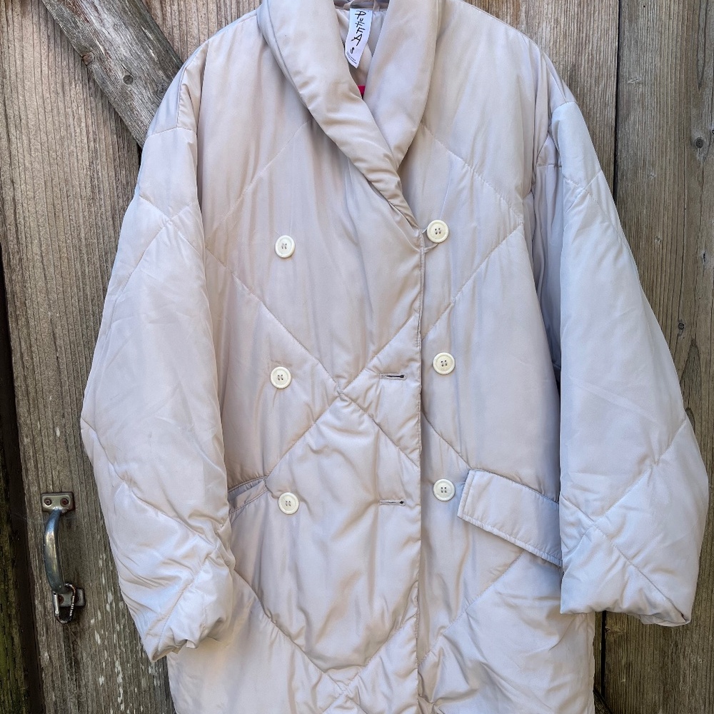 Free People Puffa - small, off white.